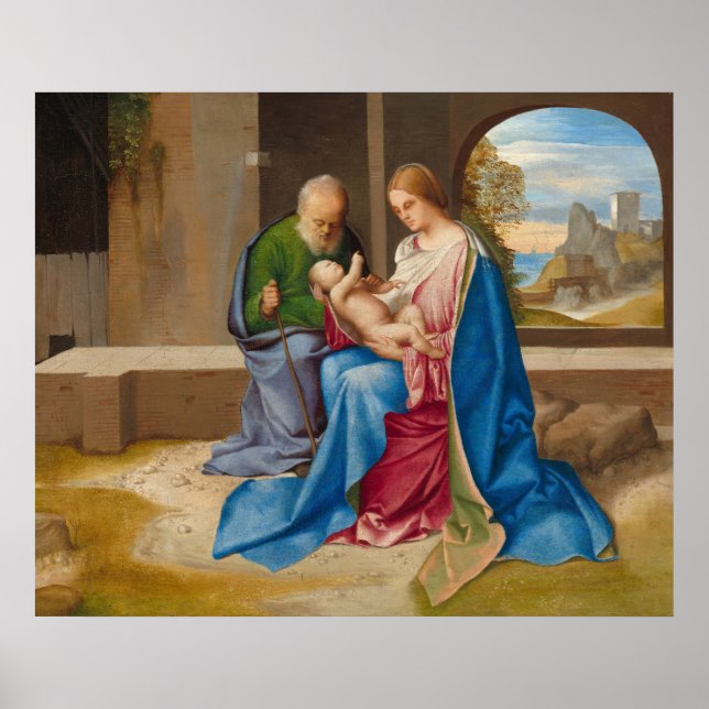 La Sainte Famille - Poster d'Art de Giorgione (Devant)