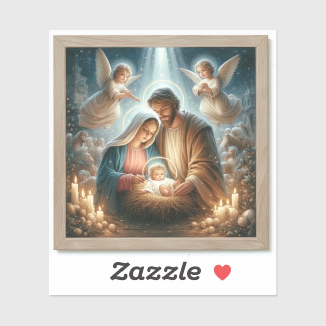 La Sainte Famille - Sticker Vinyl Coupé Sur Mesure (Feuille)