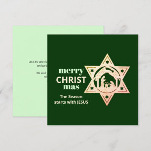 La saison chrétienne commence avec la carte CHRIST