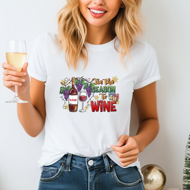 La saison du vin T-shirt Noël (Créateur téléchargé)