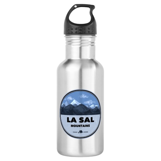 La Sal Mountains Utah Camping Edelstahlflasche (Vorderseite)