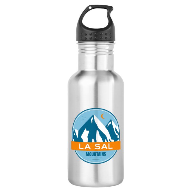 La Sal Mountains Utah Edelstahlflasche (Vorderseite)