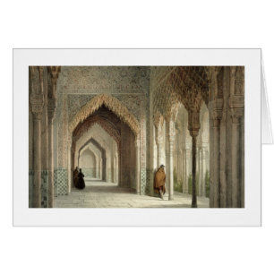 La salle de cour d'Alhambra, Grenade, 1853 (allum