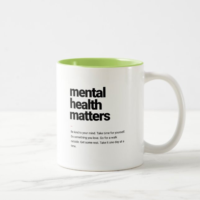 La santé mentale compte Mug (Droit)