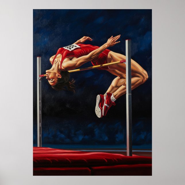 LA SAUTEUSE EN HAUTEUR (The High Jumper) Poster (Vorne)