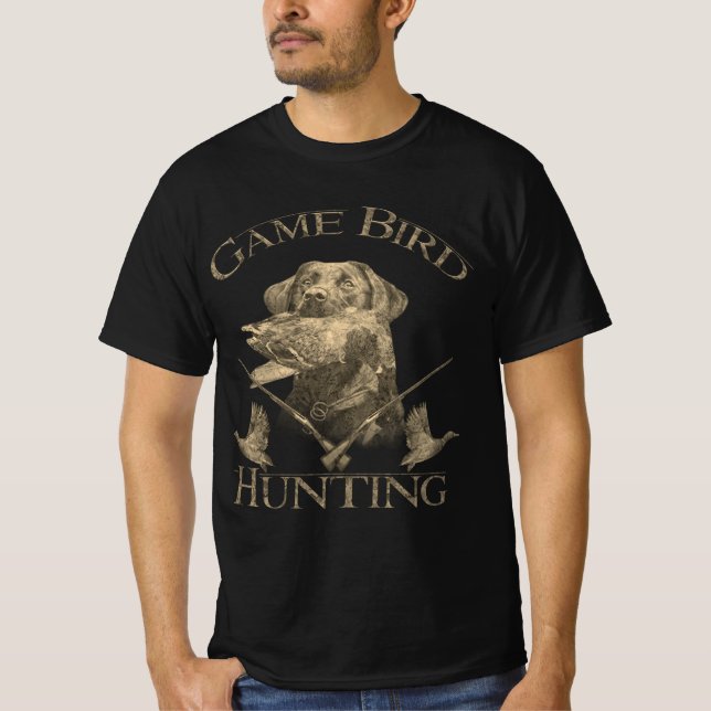 La sauvagine, La chasse aux oiseaux de jeu T-shirt (Devant)