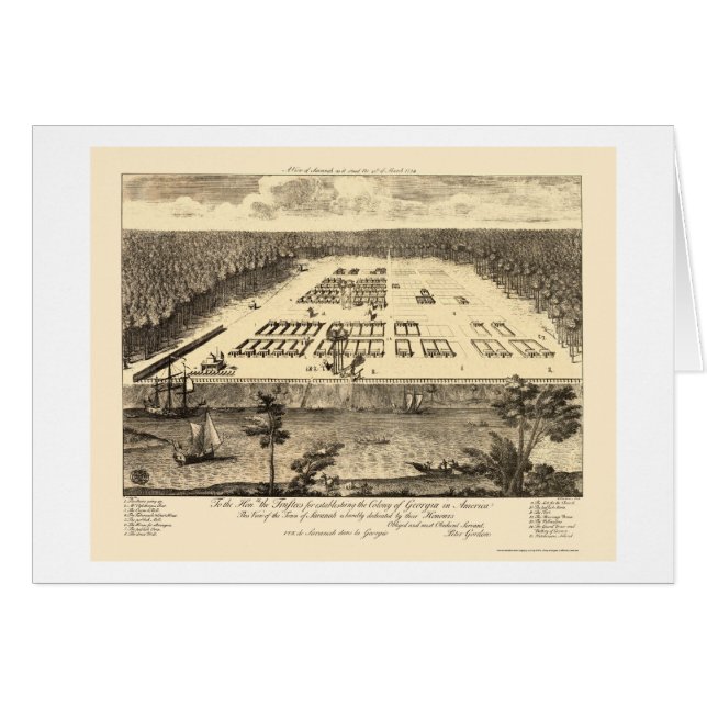 La savane, carte panoramique de GA - 1734 (Devant horizontal)