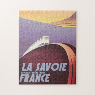 La Savoie Auvergne-Rhône-Alpes Reiseposter.