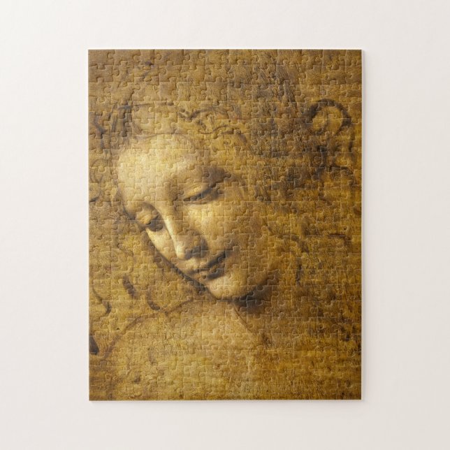 La Scapigliata, 1508 von Leonardo da Vinci (Vertikal)