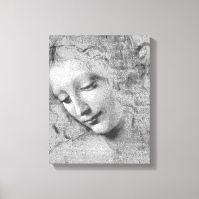 La Scapigliata by Leonardo da Vinci Leinwanddruck (Vorderseite)