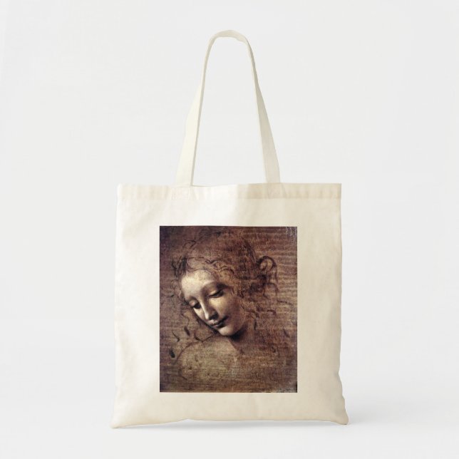 La Scapigliata - da Vinci - c1508 Tragetasche (Vorne)