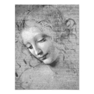 La Scapigliata von Leonardo da Vinci Fotodruck