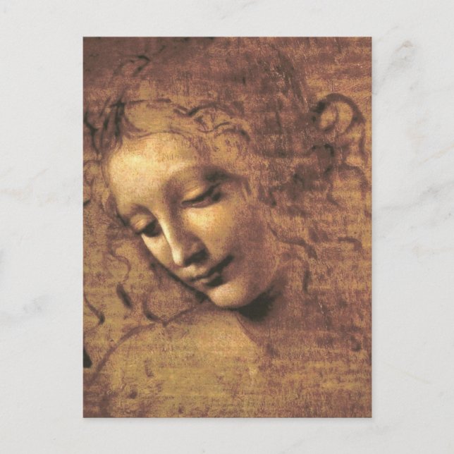 La Scapigliata von Leonardo da Vinci Postcard Postkarte (Vorderseite)