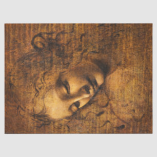 La Scapiliata, 1506-1508 von Leonardo da Vinci Seidenpapier