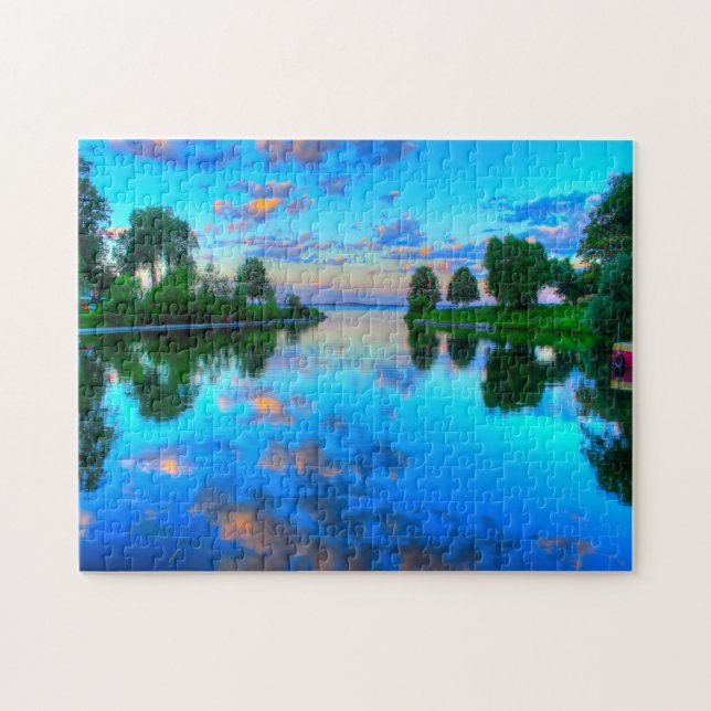 La Scène Du Lac Du Wisconsin. Jigsaw Puzzle (Horizontal)