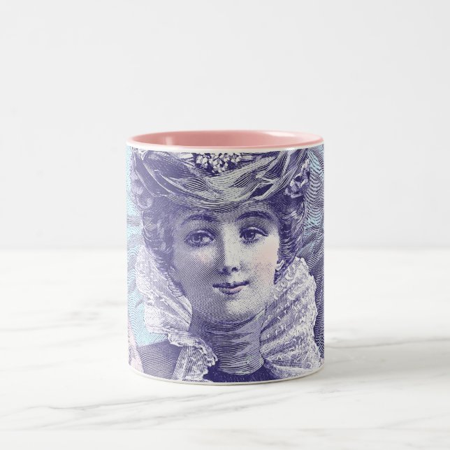 La-Schönheit Époque - Diva-Tasse Flossende Siècle Zweifarbige Tasse (Mittel)