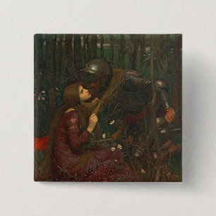 La-Schönheits-Freifrau Sans Merci, 1893 (Öl auf Button