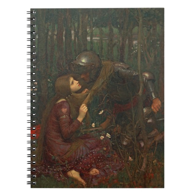 La-Schönheits-Freifrau Sans Merci, 1893 (Öl auf Notizblock (Vorderseite)