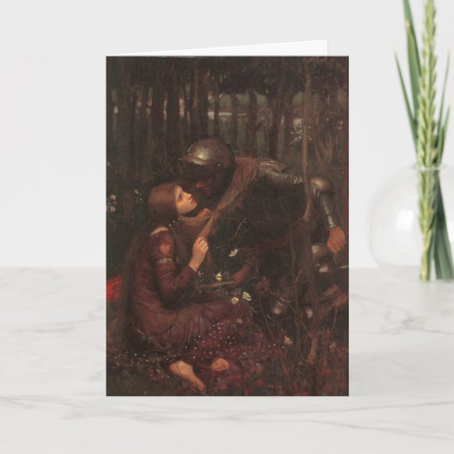 La-Schönheits-Freifrau Sans Merci Dankeskarte (Vorderseite)