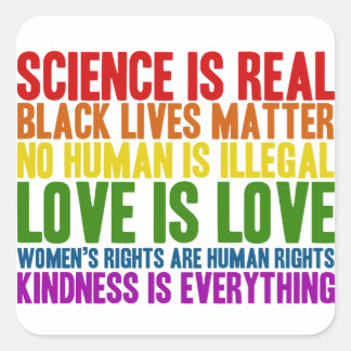La science est l'amour réel est l'amour Stickers