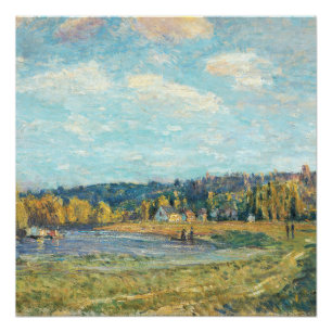 La Seine à Saint-Cloud Affiche Alfred Sisley