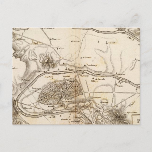 La Seine Postkarte (Vorderseite)