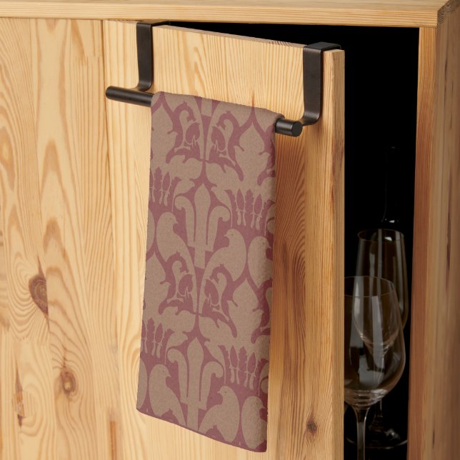 La serviette de cuisine "la Syracuse" de Voysey (Pliage en tiers)