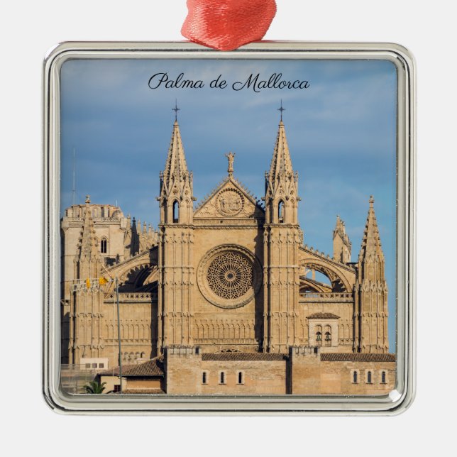 La Seu, die Kathedrale von Palma de Mallorca - Spa Ornament Aus Metall (Vorne)