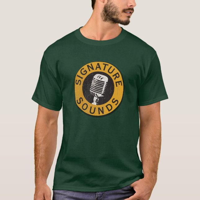 La signature retentit le T-shirt de logo (Devant)