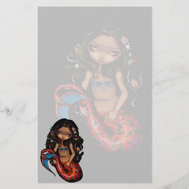 "La Sirena" Briefpapier (Vorderseite)