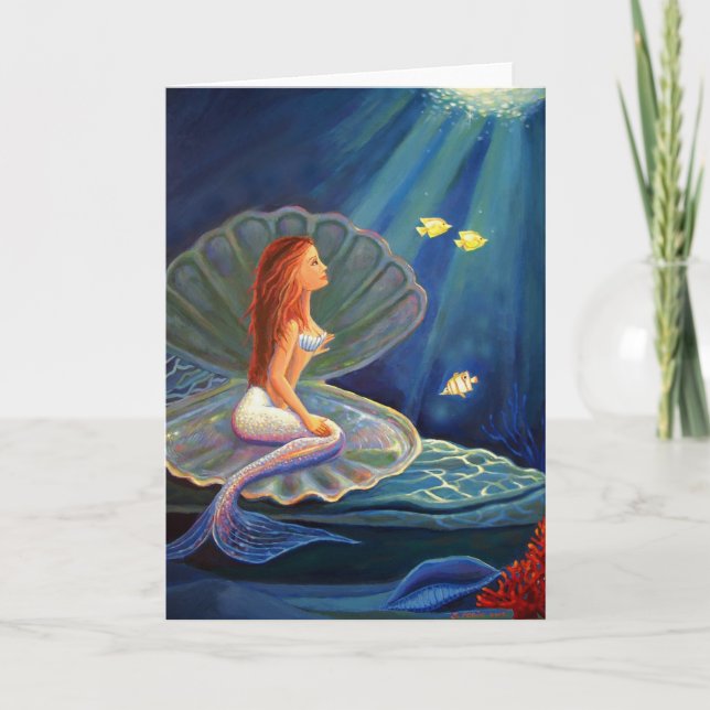 La sirène en coque - Carte de voeux (Devant)