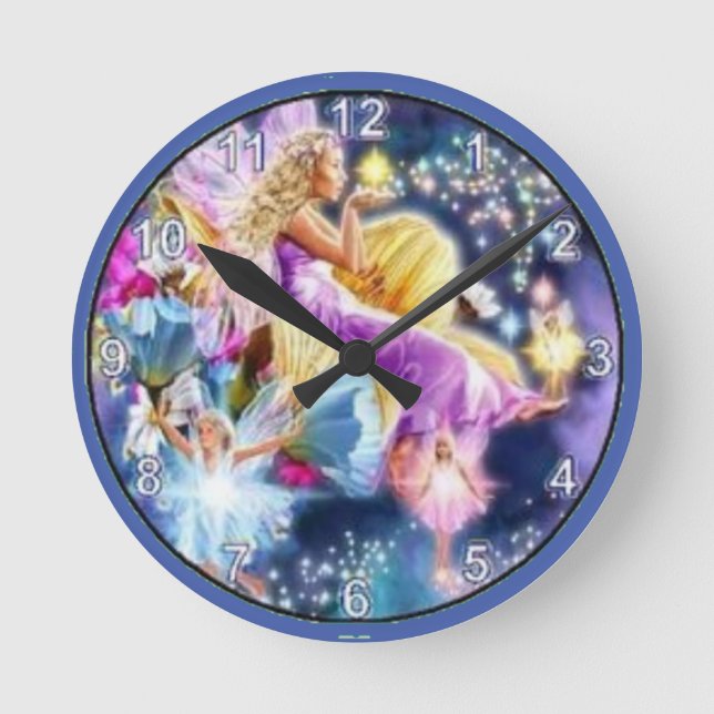 La sirenita runde wanduhr (Vorderseite)