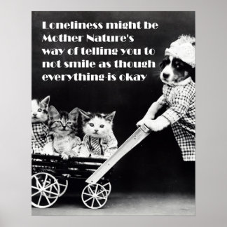 La solitude pourrait être une affiche