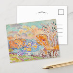 La Sologne | Louis Valtat Postkarte<br><div class="desc">La Sologne (1918) | Original-Kunstwerk des französischen Künstlers Louis Valtat (1869-1952). Das Bild zeigt eine moderne abstrakte Landschaft in leuchtenden Orange-,  Blau- und Grüntönen. Verwenden Sie die Entwurfstools,  um einen benutzerdefinierten Text hinzuzufügen oder das Bild zu personalisieren.</div>