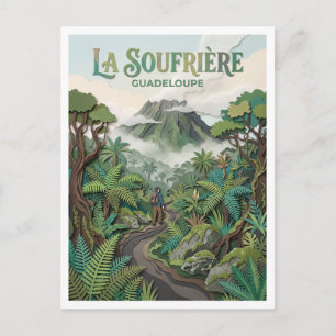 La Soufrière Saint-Claude Guadeloupe Postkarte