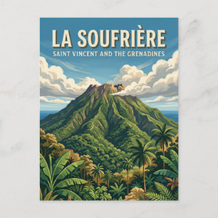 La Soufrière Saint Vincent und die Grenadinen Postkarte