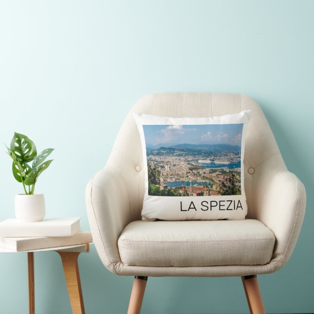 La Spezia Cityscape Ligurien Italien Holiday Souve Kissen (Stuhl )