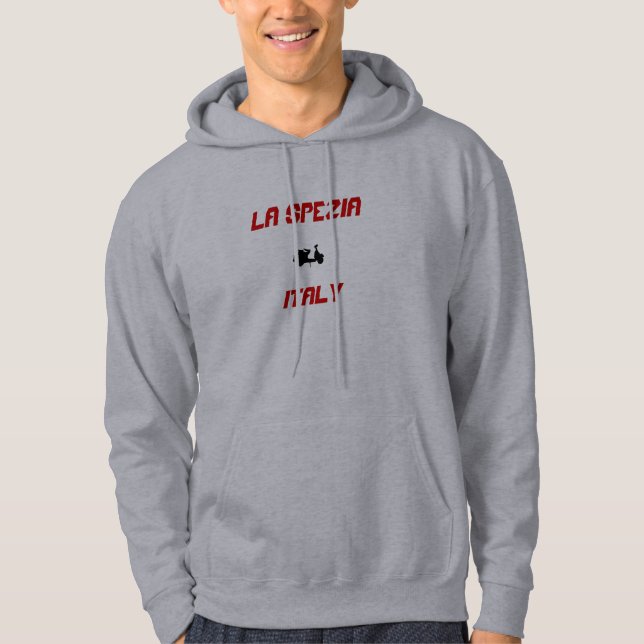 La Spezia, Italien Scooter Hoodie (Vorderseite)