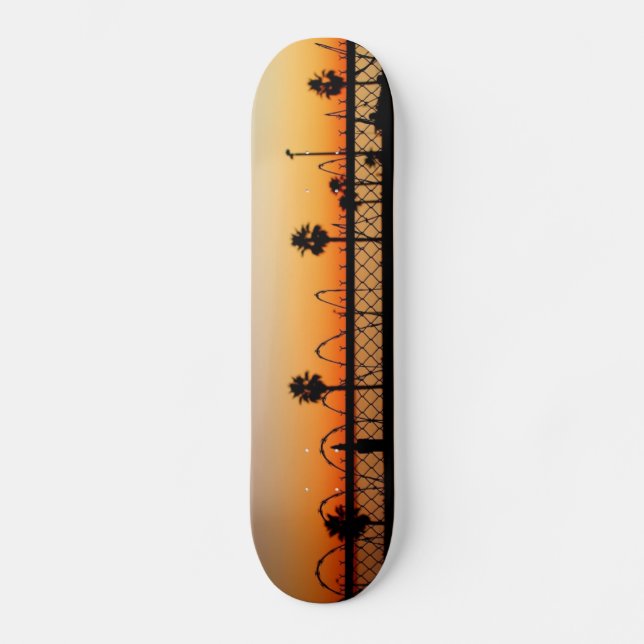 LA Strand-Sonnenuntergang-Skateboard Skateboard (Vorderseite)