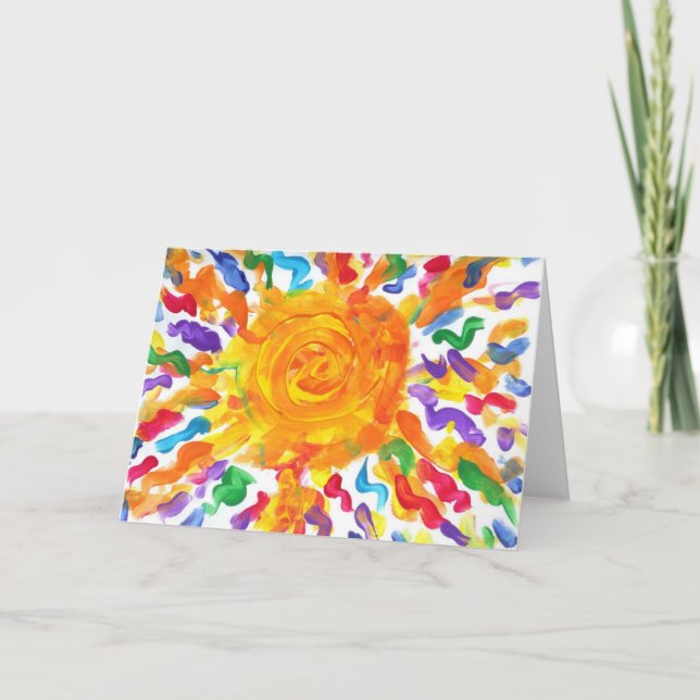 La sucrerie arrose la carte de voeux d'artiste (Devant)