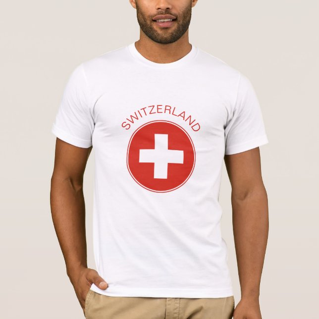 La Suisse - T-shirt suisse de drapeau (Devant)