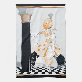 La Sultane - Vintag modische Art-Déco-Dame Handtuch