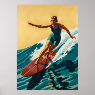 LA SURFEUSE (Der Surfer) Poster