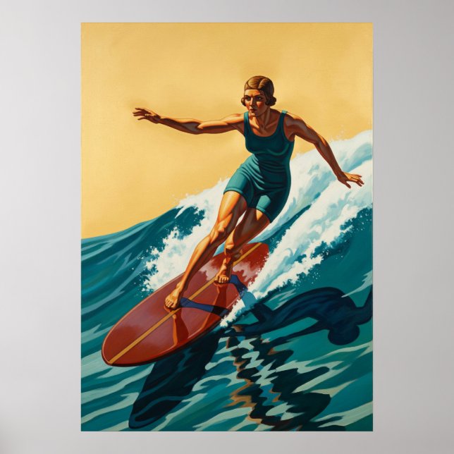 LA SURFEUSE (Der Surfer) Poster (Vorne)