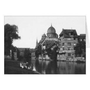 La synagogue à Nuremberg, vers 1910