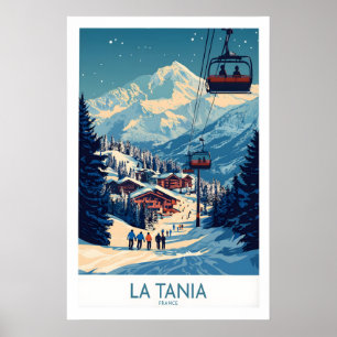 La Tania Wall Art Ski Poster 1