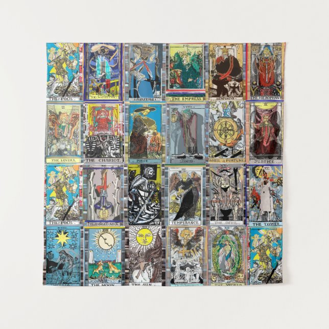 La Tapisserie Combo Majeure Arcana de la carte Tar (Devant)
