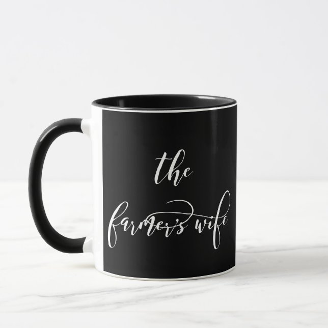 La tasse à café B/W de la Femme Fermière (Gauche)