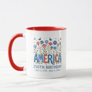 La tasse America in Bloom 250e anniversaire