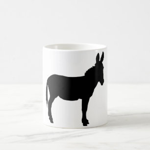 La tasse blanche de logo d'âne PERSONNALISENT